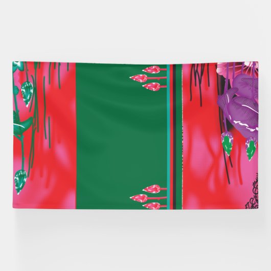 ein Gemälde eines Frosches auf einem Grasfeld Banner (Horizontal)