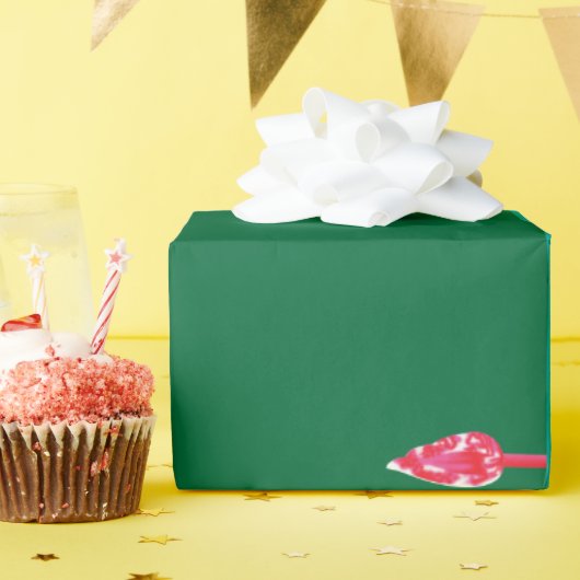 ein Gemälde eines Frosches auf einem Grasfeld Geschenkpapier (Geburtstagsparty)