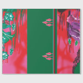 ein Gemälde eines Frosches auf einem Grasfeld Geschenkpapier (Flach)