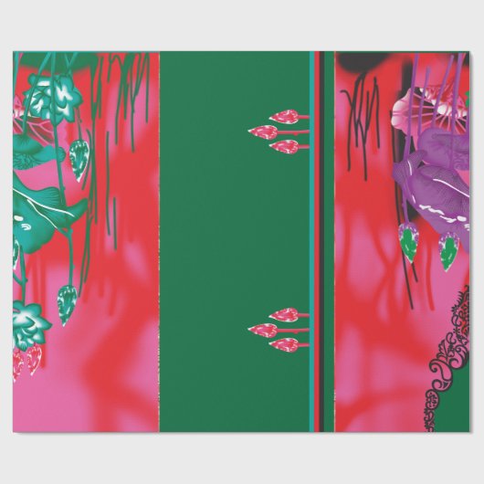 ein Gemälde eines Frosches auf einem Grasfeld Geschenkpapier (Flach)