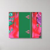 ein Gemälde eines Frosches auf einem Grasfeld Leinwanddruck (Vorderseite)