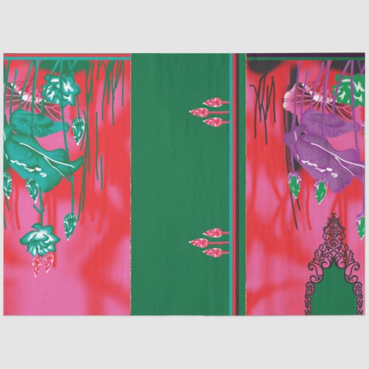 ein Gemälde eines Frosches auf einem Grasfeld Seidenpapier (Vorderseite)