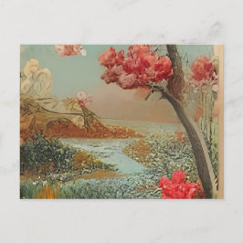 ein Gemälde eines Hundes, der auf einer Decke nebe Einladungspostkarte