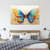 ein Gemälde eines Schmetterlings Leinwanddruck (Insitu (Schlafzimmer))