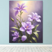 ein Gemälde lila Blume Leinwanddruck (Insitu (Holzboden))