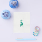 ein Gemälde mit einer Blume und einem Fisch auf ei Flyer (Einzeln)