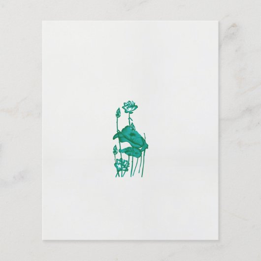 ein Gemälde mit einer Blume und einem Fisch auf ei Flyer (Vorne)