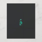 ein Gemälde mit einer Blume und einem Fisch auf ei Flyer (Hinten)