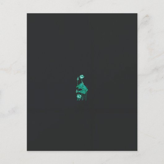 ein Gemälde mit einer Blume und einem Fisch auf ei Flyer (Vorne)