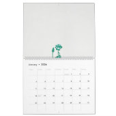 ein Gemälde mit einer Blume und einem Fisch auf ei Kalender (Jan 2026)