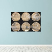 Ein gemäßigter Nordsommer/Südwinter auf den Mars Leinwanddruck (Insitu (Holzboden))