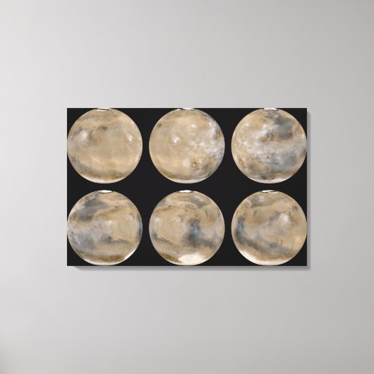 Ein gemäßigter Nordsommer/Südwinter auf den Mars Leinwanddruck (Vorderseite)