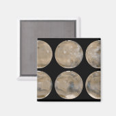 Ein gemäßigter Nordsommer/Südwinter auf den Mars Magnet (Vorderseite/Rückseite)