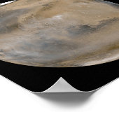 Ein gemäßigter Nordsommer/Südwinter auf den Mars Poster (Ecke)