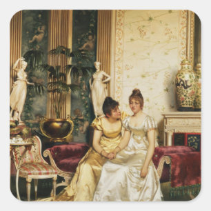 Ein gemeinsames Vertrauen Quadratischer Aufkleber