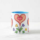 EIN GEMISCH DER HERZEN durch SHARON SHARPE Tasse (Zentrum)