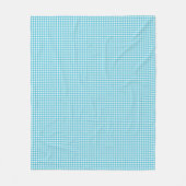 Ein gemusterter Stoff mit blau-weißem Gingham-Must Fleecedecke (Vorderseite)