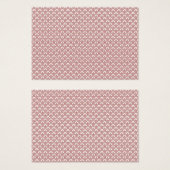 Ein gemusterter Teppich mit roten und braunen Moti (Vorne & Hinten)