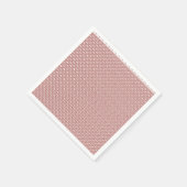 Ein gemusterter Teppich mit roten und braunen Moti Serviette (Ecke)