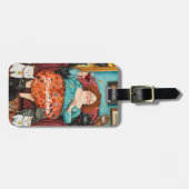 Ein gemütlicher Abend mit kinderloser Cat Lady Gepäckanhänger (Vorderseite horizontal)