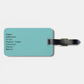 Ein gemütlicher Abend mit kinderloser Cat Lady Gepäckanhänger (Rückseite horizontal)