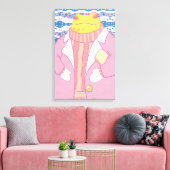 Ein gemütlicher Frosch Leinwanddruck (Insitu (Wohnzimmer))