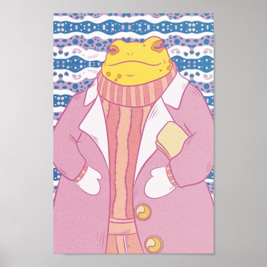 Ein gemütlicher Frosch Poster (Vorne)