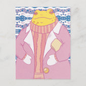 Ein gemütlicher Frosch Postkarte (Vorderseite)