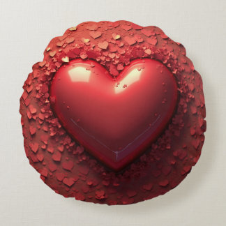 Ein gemütlicher Moment der Liebe Rundes Kissen