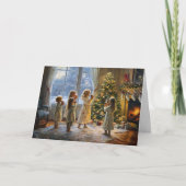 Ein gemütlicher Weihnachtsabend Karte (Vorderseite)