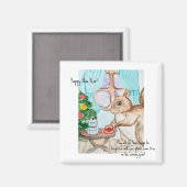 Ein gemütlicher zeichn eines niedlichen Eichhörnch Magnet (Vorderseite/Rückseite)