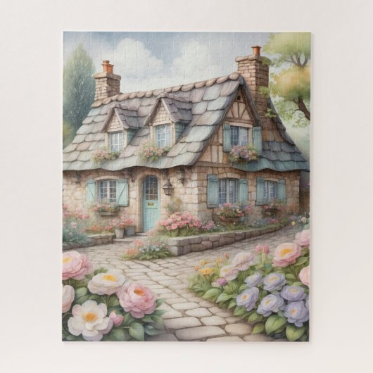 Ein gemütliches Dorf Puzzle (Vertikal)