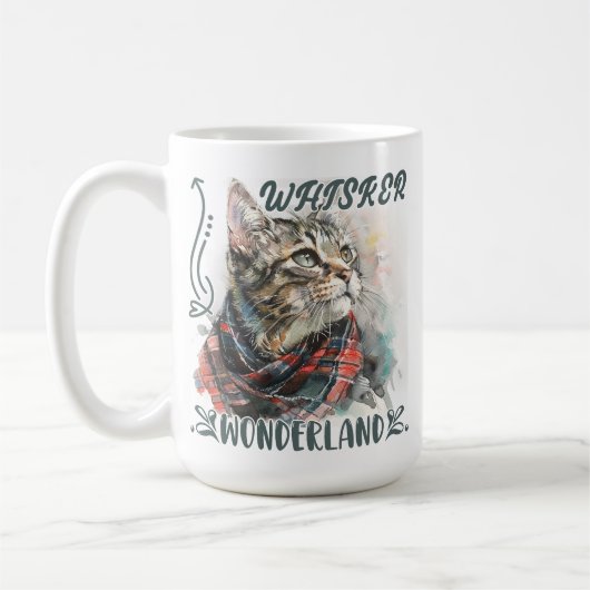 Ein gemütliches Fetisch in einem farbenfrohen Scha Kaffeetasse (Links)