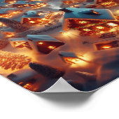 Ein gemütliches Weihnachtsdorf Poster (Ecke)