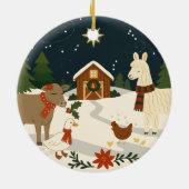 Ein gemütliches Weihnachtsgeschenk für das Land Keramik Ornament (Hinten)