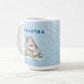 Ein gemütliches Weihnachtsgeschenk - personalisier Kaffeetasse (Vorderseite Links)