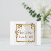 Ein generischer Save the Date Postkarte (Stehend Vorderseite)