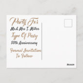 Ein generischer Save the Date Postkarte (Rückseite)