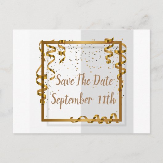 Ein generischer Save the Date Postkarte (Vorderseite)