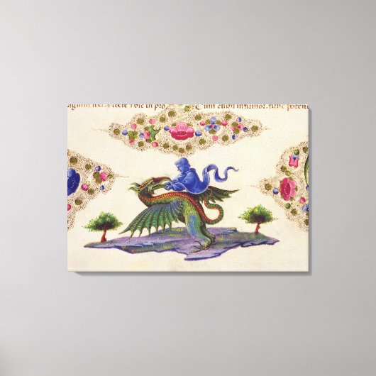 Ein Genie und ein Flügelmonster Leinwanddruck (Vorderseite)