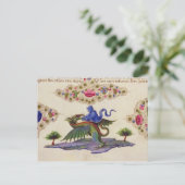 Ein Genie und ein Flügelmonster Postkarte (Stehend Vorderseite)