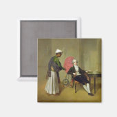 Ein Gentleman, möglicherweise William Hickey, und Magnet (Vorderseite/Rückseite)