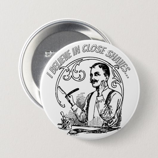 Ein Gentleman's Classic Shave Button (Vorne & Hinten)