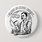 Ein Gentleman's Classic Shave Button (Vorderseite)