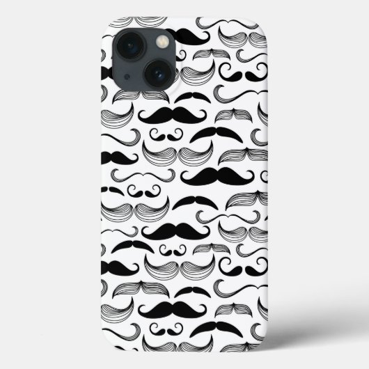 Ein Gentlemen's Club. Mustache Muster 2 Case-Mate iPhone Hülle (Rückseite)
