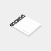 Ein Gentlemen's Club. Mustache Post-it Klebezettel (angewinkelt)