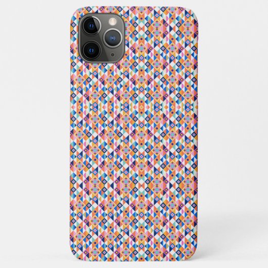 Ein geometrisch gemustertes Handyhülle mit lebendi Case-Mate iPhone Hülle (Rückseite)