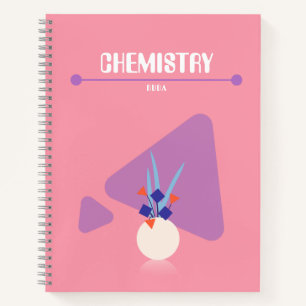 Ein geometrisches Blumennotizbuch mit wunderlichen Notizblock