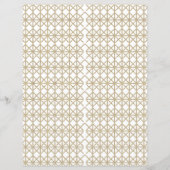 ein geometrisches Muster aus weiß und gold (Rückseite)