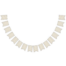 ein geometrisches Muster aus weiß und gold Wimpelkette